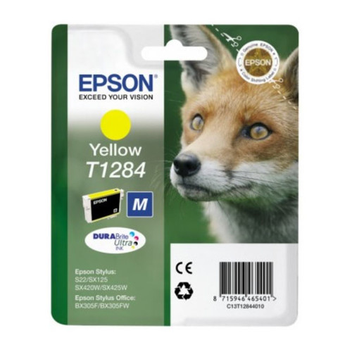 Tintenpatrone T1284 für Epson Stylus S22/SX445W 3,5ml yellow Epson T128440 Produktbild Front View L
