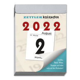 Tagesabreißkalender 2023 hoch 5,5x7cm 1Tag/1Seite weiß Zettler 302-0000 Produktbild