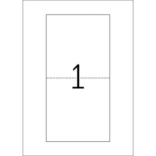CD-Einleger Inkjet+Laser+Kopier für Slimcase 121x242mm auf A4 Bögen weiß perforiert Herma 5033 (PACK=25 STÜCK) Produktbild Additional View 2 L