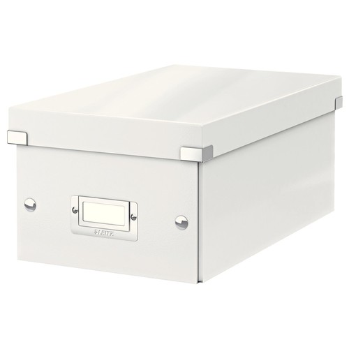 DVD-Ablagebox WOW Click & Store 147x206x352mm weiß Leitz 6042-00-01 Produktbild Front View L