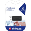 USB Stick 2.0 Pin Stripe Store 'n Go 32GB schwarz Verbatim 49064 Produktbild