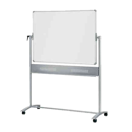 Mobile Stativ-Drehtafel 120x90cm grauer Filz + weiß lackiert Nobo 1901043 Produktbild