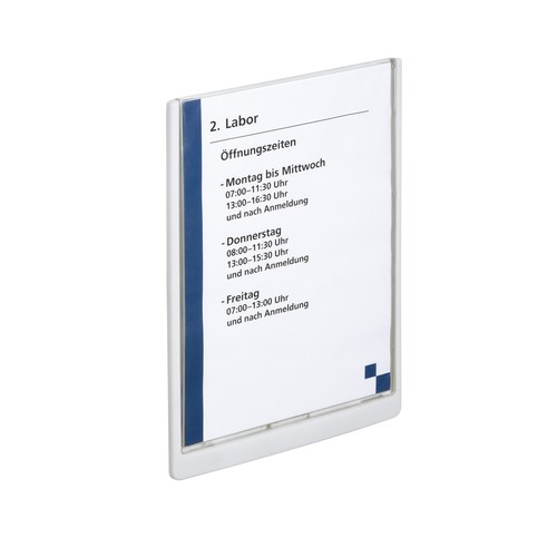 Türschild CLICK SIGN A4 210x297mm weiß kunststoff Durable 4867-02 Produktbild Additional View 1 L
