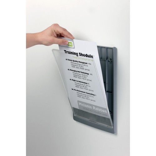 Türschild CLICK SIGN A4 210x297mm graphit kunststoff Durable 4867-37 Produktbild Additional View 2 L