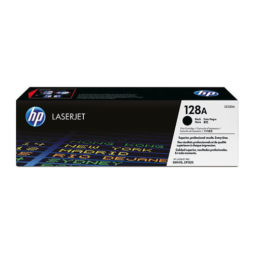 Toner 128A für Color Laserjet Pro CM1415/CP1525 2000Seiten schwarz HP CE320A Produktbild Front View L