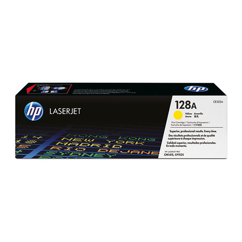 Toner 128A für Color Laserjet Pro CM1415/CP1525 1300Seiten yellow HP CE322A Produktbild Front View L