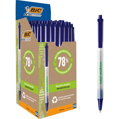 Kugelschreiber Ecolutions Clic Stic 0,4mm mittel blau Bic 8806891 Produktbild Additional View 7 L