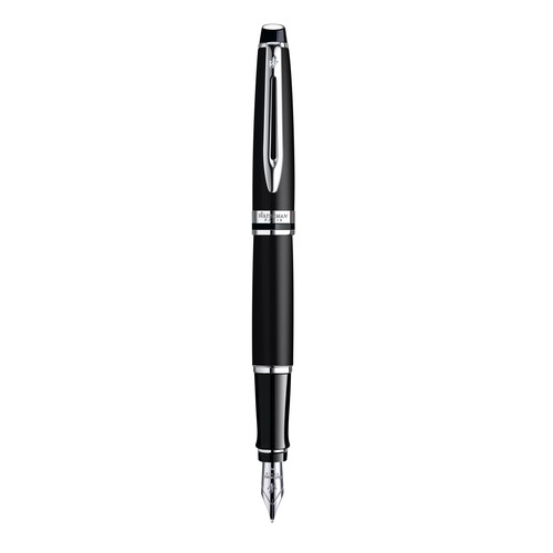 Füller Expert Matt Black C.C. mit verchromtem Clip M schwarz Waterman S0951860 Produktbild Front View L