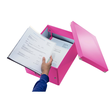 Archivbox WOW Click & Store 281x200x370mm pink metallic Leitz 6044-00-23 Produktbild Additional View 1 S