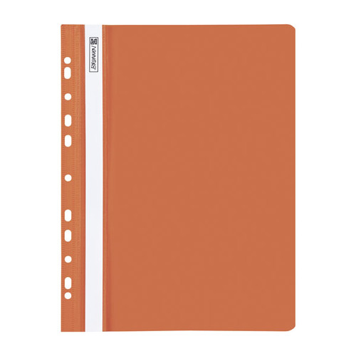 Schnellhefter A4 gelocht orange Plastik Brunnen 10-2015240 Produktbild Front View L