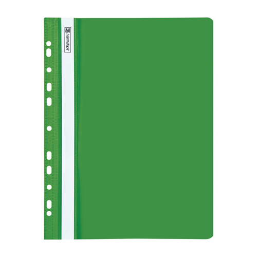 Schnellhefter A4 gelocht grün Plastik Brunnen 10-2015250 Produktbild Front View L