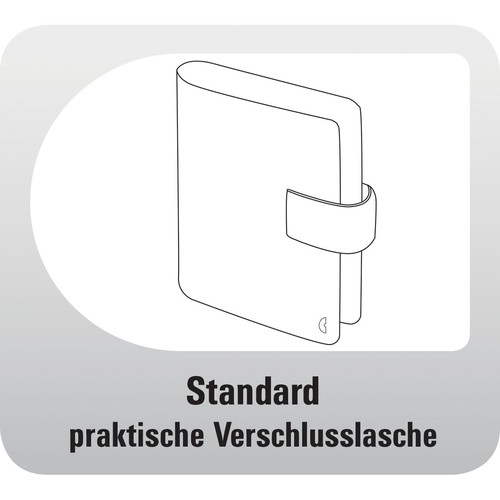 Organizer Slim Standard A5 für 148x210mm schwarz Chronoplan 50107 Produktbild Additional View 4 L