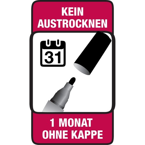 Permanentmarker 2000 1,7mm Rundspitze schwarz BIC 8209153 Produktbild Default L