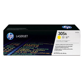 Toner 305A für HP Laserjet Pro 300/400 Color Serie 2600 Seiten yellow HP CE412A Produktbild