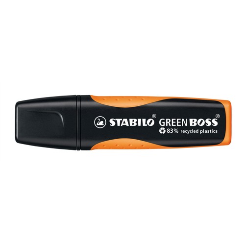 Textmarker Boss Green 6070 2-5mm Keilspitze orange Stabilo 6070/54 Produktbild Additional View 1 L
