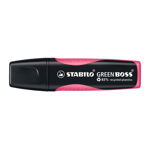 Textmarker Boss Green 6070 2-5mm Keilspitze pink Stabilo 6070/56 Produktbild Additional View 1 L