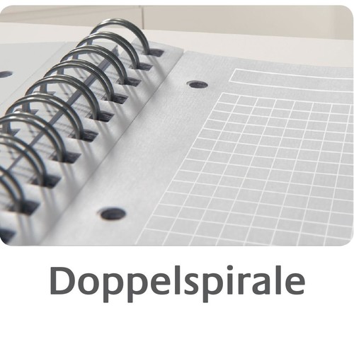 Spiralnotizbuch NOTIZIO PREMIUM A4 kariert 90Blatt dunkelgrau Hardcover Zweckform 7025 Produktbild Additional View 5 L