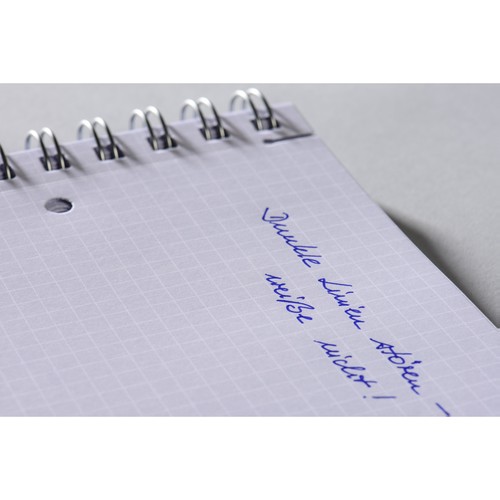 Spiralnotizbuch NOTIZIO PREMIUM A4 kariert 90Blatt dunkelgrau Hardcover Zweckform 7025 Produktbild Additional View 4 L