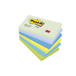 Haftnotizen Post-it Notes Dreamy Collection 127x76mm rainbowfarben Papier 3M 655MTDR (PACK=6x 100 BLATT) Produktbild