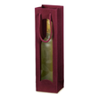 Tragetasche bordeaux Für 1 Flasche mit Fenster Famulus 660104 Produktbild