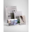 Tischaufsteller L 150x47x106mm quer Acryl Helit H2354502 Produktbild Additional View 1 S