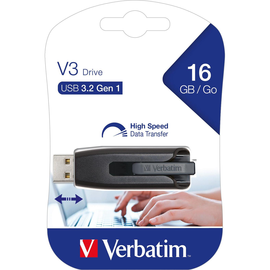 USB Stick 3.2 V3 Drive 16GB grau Verbatim 49172 Produktbild