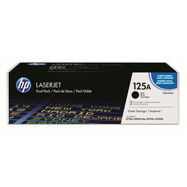 Toner Doppelpack 125A für Color Laserjet CP1210/1215/1312/1515/1518 2x2200Seiten schwarz HP CB540AD (PACK=2 STÜCK) Produktbild