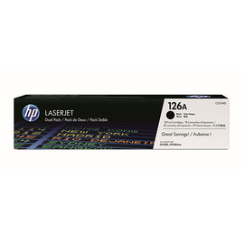 Toner 126A Doppelpack für Color Laserjet Pro CP1020/CP1025 2x1200Seiten HP CE310AD (PACK=2 STÜCK) Produktbild