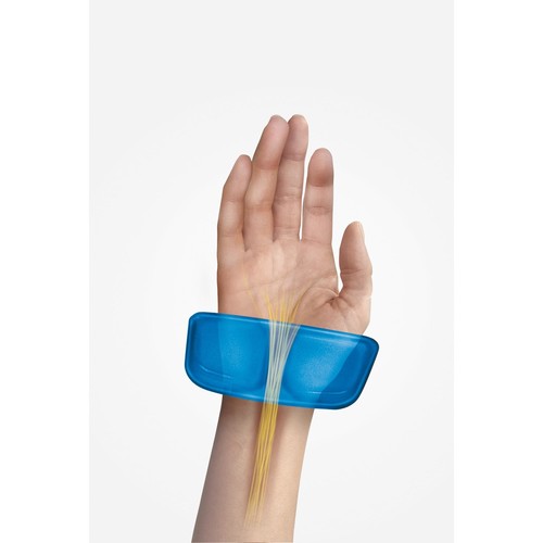 Handgelenkauflage Crystal Gel mit Health-v Auflage blau Fellowes 9183101 Produktbild Additional View 2 L