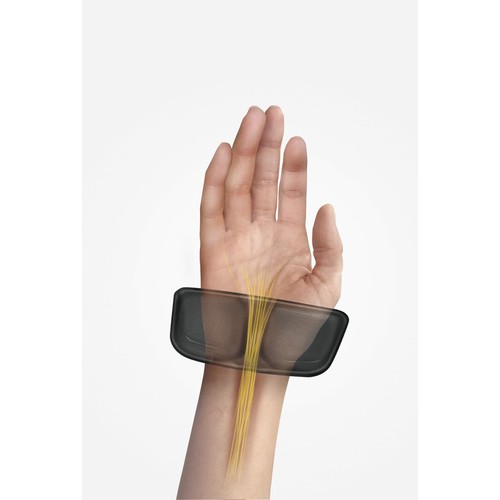 Handgelenkauflage Crystal Gel mit Health-v Auflage schwarz Fellowes 9183201 Produktbild Additional View 2 L