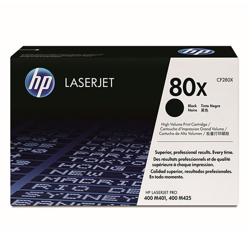 Toner 80X für HP Laserjet Pro 400 6900 Seiten schwarz HP CF280X Produktbild Front View L