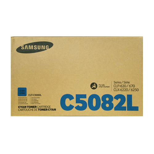 Toner C5082L für Samsung CLP-620/670/ CLX6220FX 4000 Seiten cyan SU055A Produktbild