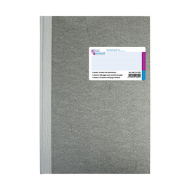 Spaltenbuch 1Spalte ohne Kopfleiste mit Seitenzahl A4 144Blatt grau Deckenband König & Ebhard 86-14423 Produktbild