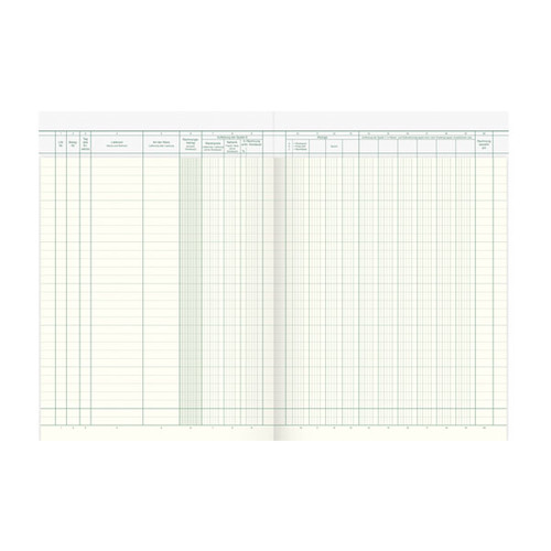 Waren + Rechnungseingangsbuch A4 40Blatt oranger Karton Schema über 2 Seiten König & Ebhardt 86-10661 Produktbild