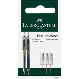 Ersatz-Radiergummi für Druckbleistift TK FINE 1306/97.., VARIO, APOLLO Faber Castell 131594 (PACK=3 STÜCK) Produktbild