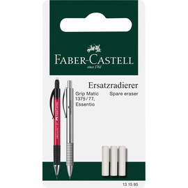 Ersatz-Radiergummi für Druckbleistift GRIP MATIC Faber Castell 131595 (PACK=3 STÜCK) Produktbild