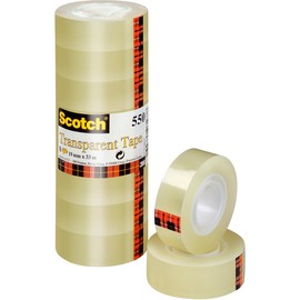 Klebeband Scotch 550 19mm x 33m transparent klar 3M 5501933 (PACK=8 ROLLEN) Produktbild