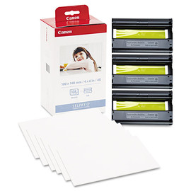 Fotopapier Inkjet KP108IN 10x15cm weiß incl. 3-farbiger Inkjetpatrone Canon 3115b001 (PACK=108 BLATT) Produktbild