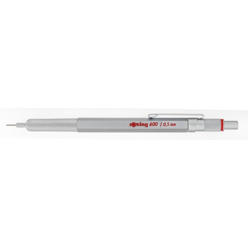 Druckbleistift 600 0,5mm silber Rotring 1904445 Produktbild Front View L