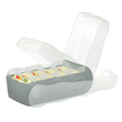 Karteibox Croco inkl. 5 Stützplatten und 100 Karten A7 121x246x85mm für 900Karten grau Kunststoff HAN 997-693 Produktbild Additional View 3 S