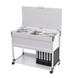 Hängemappenwagen System File Trolley 100 Multi Top einbahnig 875x736x432mm für 100 Hängemappen grau Durable 3787-10 Produktbild