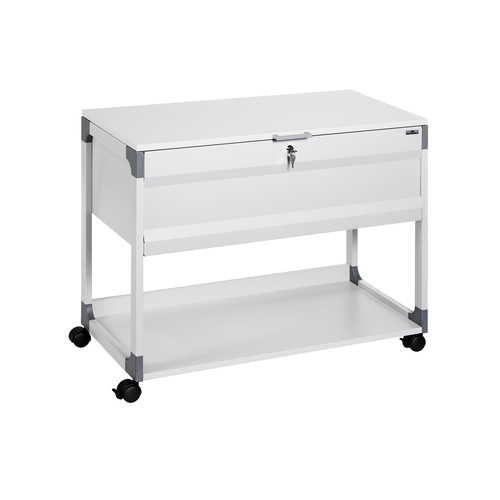 Hängemappenwagen System File Trolley 100 Multi Top einbahnig 875x736x432mm für 100 Hängemappen grau Durable 3787-10 Produktbild Additional View 1 L