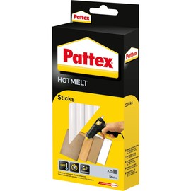 Hot Sticks Klebestifte für Klebepistole Durchmesser 11mm Pattex 9HPTK56 (PACK=25 STÜCK) Produktbild