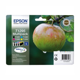 Tintenpatrone T1295 für Epson S22/SX125/420W/BX305F Multipack 4-farbig Epson C13T12954012 (PACK=4 STÜCK) Produktbild