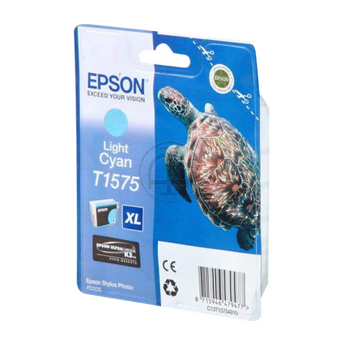 Tintenpatrone T1575XL für Epson Stylus Photo R 3000 25,9ml cyan hell Epson T157540 Produktbild Front View L