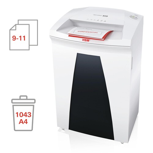 Aktenvernichter SECURIO B32 für 9-11Blatt 1,9x15mm Partikelschnitt HSM 1822111 (Sicherheitsstufe P-5) Produktbild Additional View 2 L