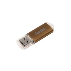 USB Stick Flash Pen 2.0 Laeta 32GB 10MB/s braun Hama 00091076 Produktbild