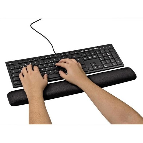 Handgelenkauflage Ergonomic für Tastatur schwarz Hama 00054775 Produktbild Additional View 1 L