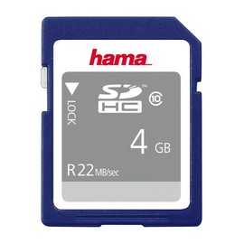 SDHC Memory Card Class10 4GB Hama 00104365 Produktbild