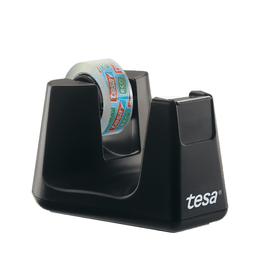 Tischabroller Smart + 1Rolle Eco & Clear füllbar bis 19mm x 33m schwarz Tesa 53904-00000-00 Produktbild